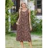 image:imageZeagoo Women Beach Summer Midi Dress 2026 Sleeveless Casual Beachy Sundress Button Down Loose Tank Dresses with PocketsCoffee