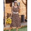 image:imageZeagoo Women Beach Summer Midi Dress 2026 Sleeveless Casual Beachy Sundress Button Down Loose Tank Dresses with PocketsCoffee
