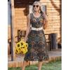 image:imageZeagoo Women Beach Summer Midi Dress 2026 Sleeveless Casual Beachy Sundress Button Down Loose Tank Dresses with PocketsEthnic Blue