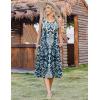 image:imageZeagoo Women Beach Summer Midi Dress 2026 Sleeveless Casual Beachy Sundress Button Down Loose Tank Dresses with PocketsEthnic Navy Blue