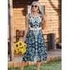 image:imageZeagoo Women Beach Summer Midi Dress 2026 Sleeveless Casual Beachy Sundress Button Down Loose Tank Dresses with PocketsEthnic Navy Blue