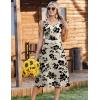 image:imageZeagoo Women Beach Summer Midi Dress 2026 Sleeveless Casual Beachy Sundress Button Down Loose Tank Dresses with PocketsFloral Black