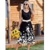 image:imageZeagoo Women Beach Summer Midi Dress 2026 Sleeveless Casual Beachy Sundress Button Down Loose Tank Dresses with PocketsFlowersblack