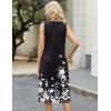image:imageZeagoo Women Beach Summer Midi Dress 2026 Sleeveless Casual Beachy Sundress Button Down Loose Tank Dresses with PocketsFlowersblack