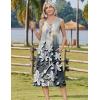 image:imageZeagoo Women Beach Summer Midi Dress 2026 Sleeveless Casual Beachy Sundress Button Down Loose Tank Dresses with PocketsMarble Flowers