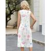 image:imageZeagoo Women Beach Summer Midi Dress 2026 Sleeveless Casual Beachy Sundress Button Down Loose Tank Dresses with PocketsPink Flowers