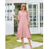 image:imageZeagoo Women Casual Dress 34 Sleeve Casual Loose Midi DressJh1