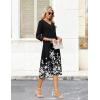image:imageZeagoo Women Casual Dress 34 Sleeve Casual Loose Midi DressSf100