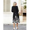 image:imageZeagoo Women Casual Dress 34 Sleeve Casual Loose Midi DressSf100