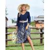 image:imageZeagoo Women Casual Dress 34 Sleeve Casual Loose Midi DressSf119