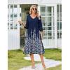 image:imageZeagoo Women Casual Dress 34 Sleeve Casual Loose Midi DressSf119