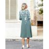 image:imageZeagoo Women Casual Dress 34 Sleeve Casual Loose Midi DressSf234