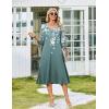 image:imageZeagoo Women Casual Dress 34 Sleeve Casual Loose Midi DressSf234