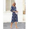image:imageZeagoo Women Casual Dress 34 Sleeve Casual Loose Midi DressSf238