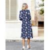 image:imageZeagoo Women Casual Dress 34 Sleeve Casual Loose Midi DressSf238