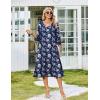 image:imageZeagoo Women Casual Dress 34 Sleeve Casual Loose Midi DressSf238