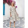 image:imageZeagoo Women Casual Dress 34 Sleeve Casual Loose Midi DressSf239