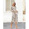image:imageZeagoo Women Casual Dress 34 Sleeve Casual Loose Midi DressSf239