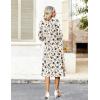 image:imageZeagoo Women Casual Dress 34 Sleeve Casual Loose Midi DressSf239