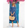 image:imageZeagoo Women Casual Dress 34 Sleeve Casual Loose Midi DressSp108
