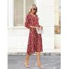 image:imageZeagoo Women Casual Dress 34 Sleeve Casual Loose Midi DressXh268