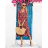 image:imageZeagoo Women Casual Dress 34 Sleeve Casual Loose Midi DressXh268
