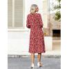 image:imageZeagoo Women Casual Dress 34 Sleeve Casual Loose Midi DressXh268