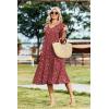 image:imageZeagoo Women Casual Dress 34 Sleeve Casual Loose Midi DressXh546