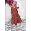 image:imageZeagoo Women Casual Dress 34 Sleeve Casual Loose Midi DressXh546