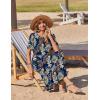 image:imageZeagoo Womens Summer Dresses 2026 Casual Midi Dress Flowy Sundress Ruffle Short Sleeve Tiered Dresses A Line Boho DressBoho Printed