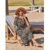 image:imageZeagoo Womens Summer Dresses 2026 Casual Midi Dress Flowy Sundress Ruffle Short Sleeve Tiered Dresses A Line Boho DressChic Printed 02