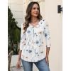 image:imageZeagoo 34 Length Sleeve Womens Tops V Neck Shirt Dressy Casual Blouse Basic Tshirts 2026 Fashion Clothing S2XLBf290