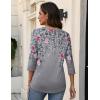image:imageZeagoo 34 Length Sleeve Womens Tops V Neck Shirt Dressy Casual Blouse Basic Tshirts 2026 Fashion Clothing S2XLHf36