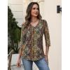 image:imageZeagoo 34 Length Sleeve Womens Tops V Neck Shirt Dressy Casual Blouse Basic Tshirts 2026 Fashion Clothing S2XLMz721