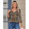 image:imageZeagoo 34 Length Sleeve Womens Tops V Neck Shirt Dressy Casual Blouse Basic Tshirts 2026 Fashion Clothing S2XLMz721