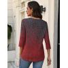 image:imageZeagoo 34 Length Sleeve Womens Tops V Neck Shirt Dressy Casual Blouse Basic Tshirts 2026 Fashion Clothing S2XLMz838