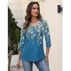 image:imageZeagoo 34 Length Sleeve Womens Tops V Neck Shirt Dressy Casual Blouse Basic Tshirts 2026 Fashion Clothing S2XLSf233