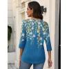 image:imageZeagoo 34 Length Sleeve Womens Tops V Neck Shirt Dressy Casual Blouse Basic Tshirts 2026 Fashion Clothing S2XLSf233
