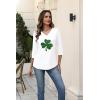 image:imageZeagoo 34 Length Sleeve Womens Tops V Neck Shirt Dressy Casual Blouse Basic Tshirts 2026 Fashion Clothing S2XLSp139