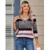 image:imageZeagoo 34 Length Sleeve Womens Tops V Neck Shirt Dressy Casual Blouse Basic Tshirts 2026 Fashion Clothing S2XLTz245