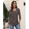 image:imageZeagoo 34 Length Sleeve Womens Tops V Neck Shirt Dressy Casual Blouse Basic Tshirts 2026 Fashion Clothing S2XLXh532
