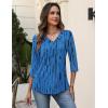 image:imageZeagoo 34 Length Sleeve Womens Tops V Neck Shirt Dressy Casual Blouse Basic Tshirts 2026 Fashion Clothing S2XLZr459