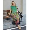 image:imageZeagoo Summer Dresses for Women 2026 Black Long Maxi Sundresses Loose Split WrinkleFree Beach Travel Vacation ClothesCx322
