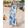 image:imageZeagoo Summer Dresses for Women 2026 Black Long Maxi Sundresses Loose Split WrinkleFree Beach Travel Vacation ClothesHp66