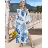 image:imageZeagoo Summer Dresses for Women 2026 Black Long Maxi Sundresses Loose Split WrinkleFree Beach Travel Vacation ClothesHp66