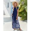 image:imageZeagoo Summer Dresses for Women 2026 Black Long Maxi Sundresses Loose Split WrinkleFree Beach Travel Vacation ClothesSf119