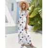 image:imageZeagoo Summer Dresses for Women 2026 Black Long Maxi Sundresses Loose Split WrinkleFree Beach Travel Vacation ClothesXh462