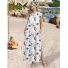 image:imageZeagoo Summer Dresses for Women 2026 Black Long Maxi Sundresses Loose Split WrinkleFree Beach Travel Vacation ClothesXh462