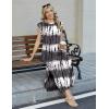 image:imageZeagoo Summer Dresses for Women 2026 Black Long Maxi Sundresses Loose Split WrinkleFree Beach Travel Vacation ClothesZr231
