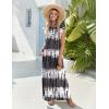image:imageZeagoo Summer Dresses for Women 2026 Black Long Maxi Sundresses Loose Split WrinkleFree Beach Travel Vacation ClothesZr231